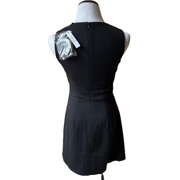 NWT Ark & Co. color block dress in red, black, tan, white.  Size S. - Picture 10 of 16
